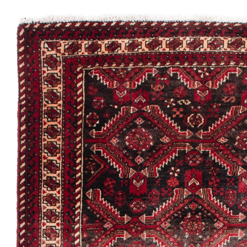 Runner Belutsch Rug - 195 x 99 cm - dark red