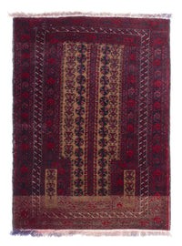 Belutsch Rug - 125 x 92 cm - dark red