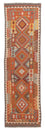 Runner Kelim Rug - Splash - 296 x 76 cm - light red