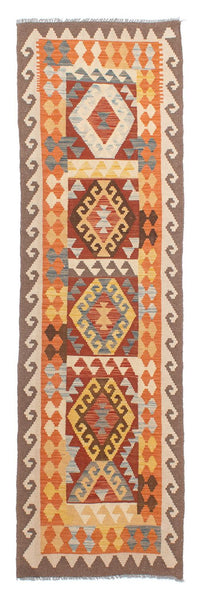 Runner Kelim Rug - Splash - 298 x 78 cm - multicolored