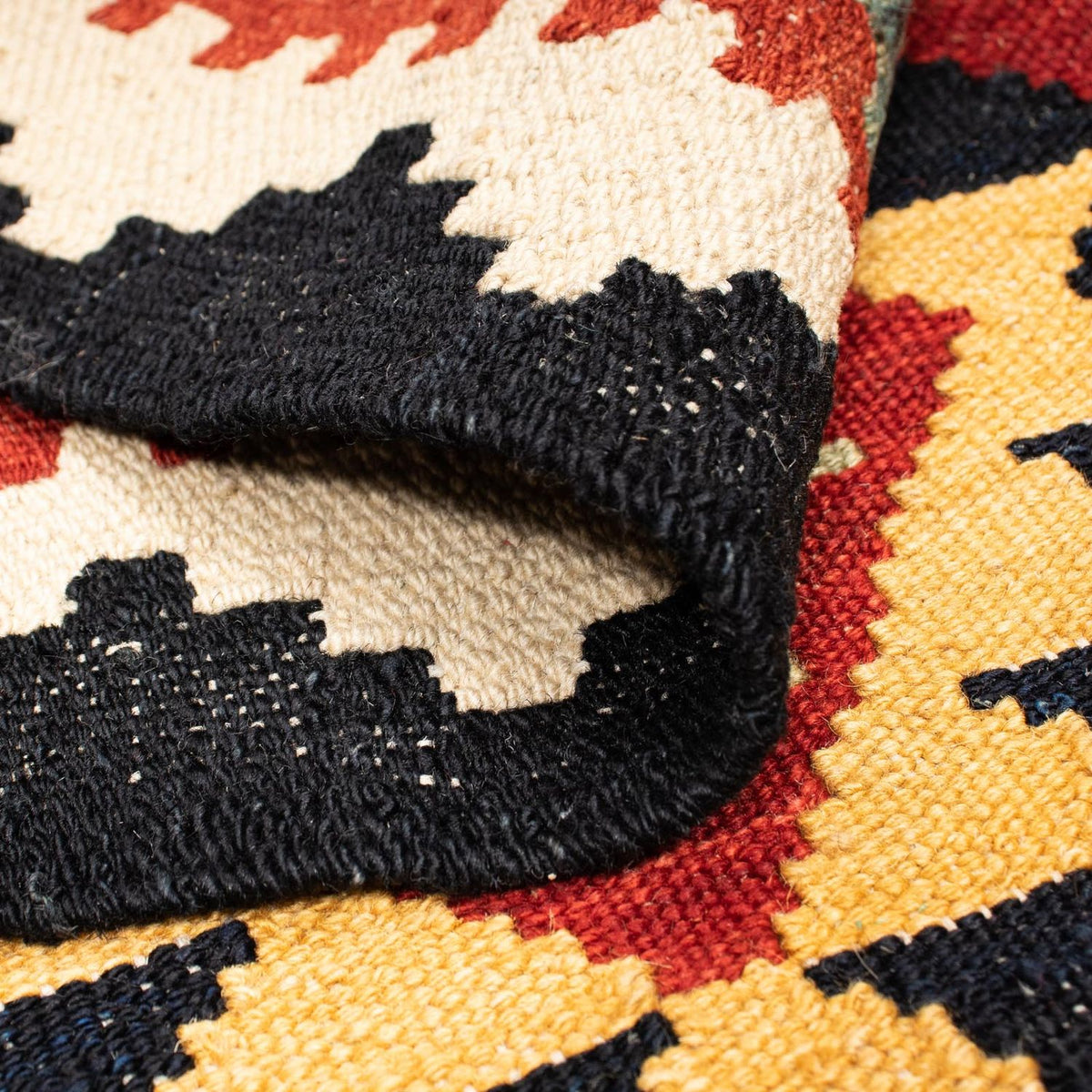 Kelim Rug - Splash - 214 x 153 cm - multicolored