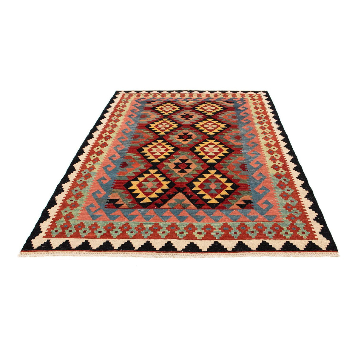 Kelim Rug - Splash - 214 x 153 cm - multicolored