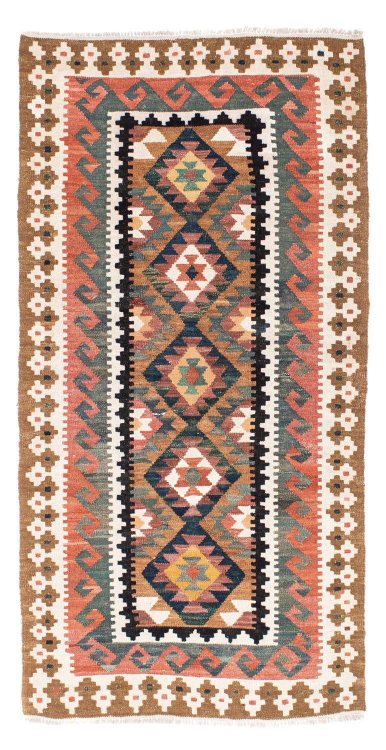 Runner Kelim Rug - Oriental - 200 x 101 cm - light brown