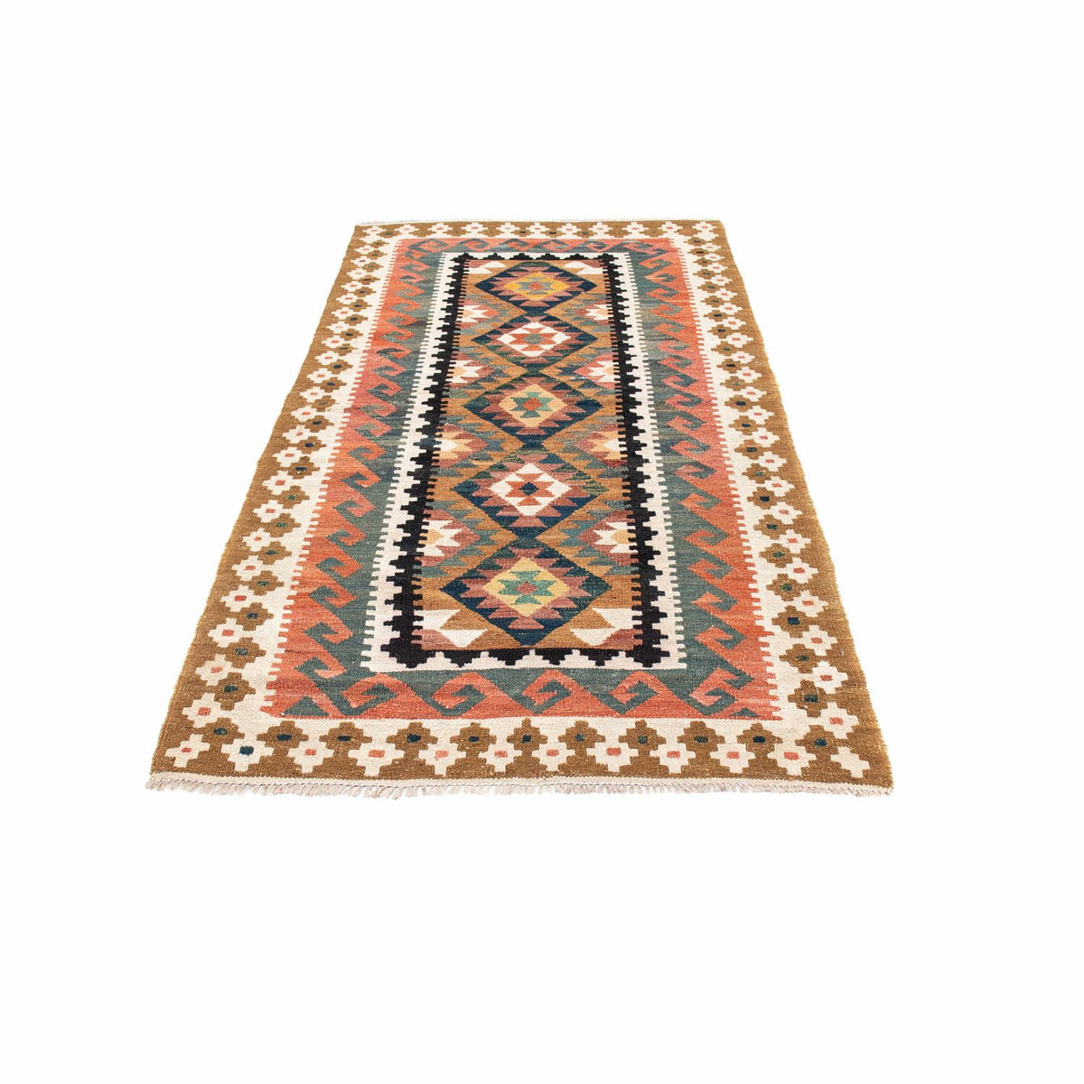 Runner Kelim Rug - Oriental - 200 x 101 cm - light brown