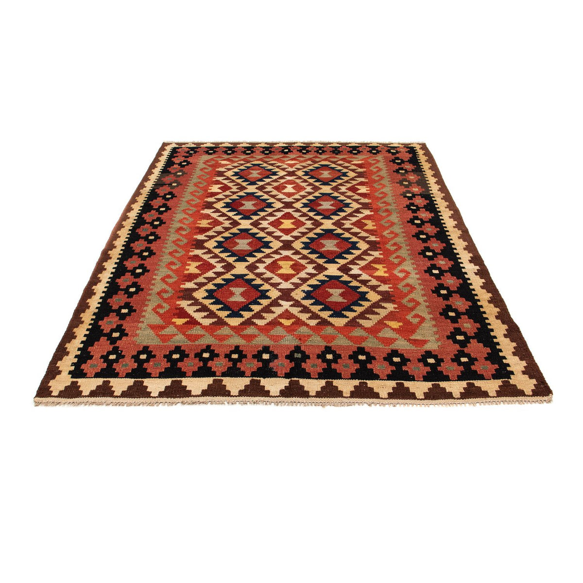 Kelim Rug - Splash - 203 x 153 cm - multicolored