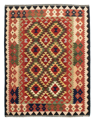 Kelim Rug - Splash - 176 x 155 cm - multicolored