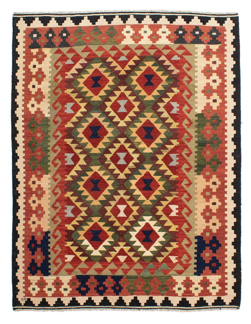 Kelim Rug - Splash - 176 x 155 cm - multicolored