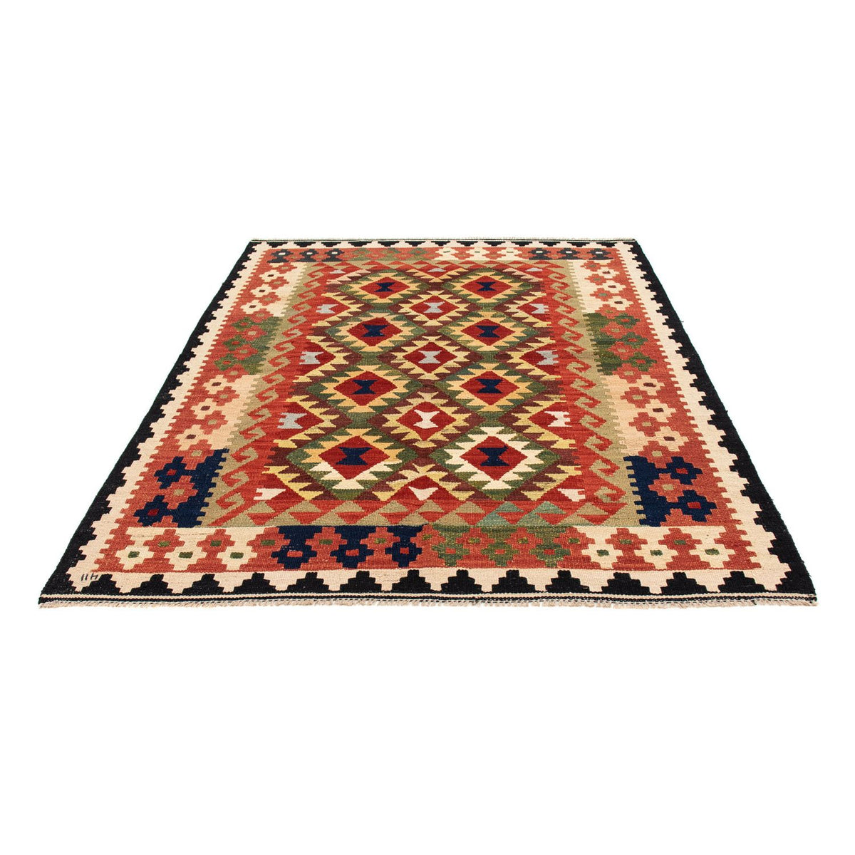 Kelim Rug - Splash - 176 x 155 cm - multicolored