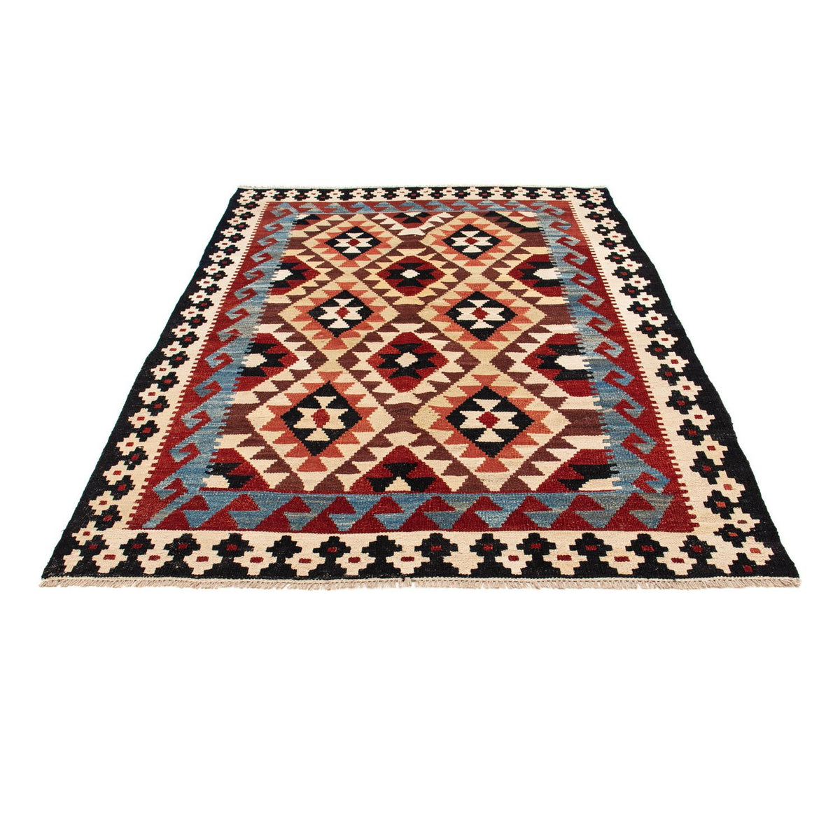 Kelim Rug - Splash - 215 x 153 cm - multicolored