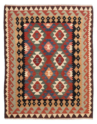Kelim Rug - Splash - 207 x 155 cm - multicolored
