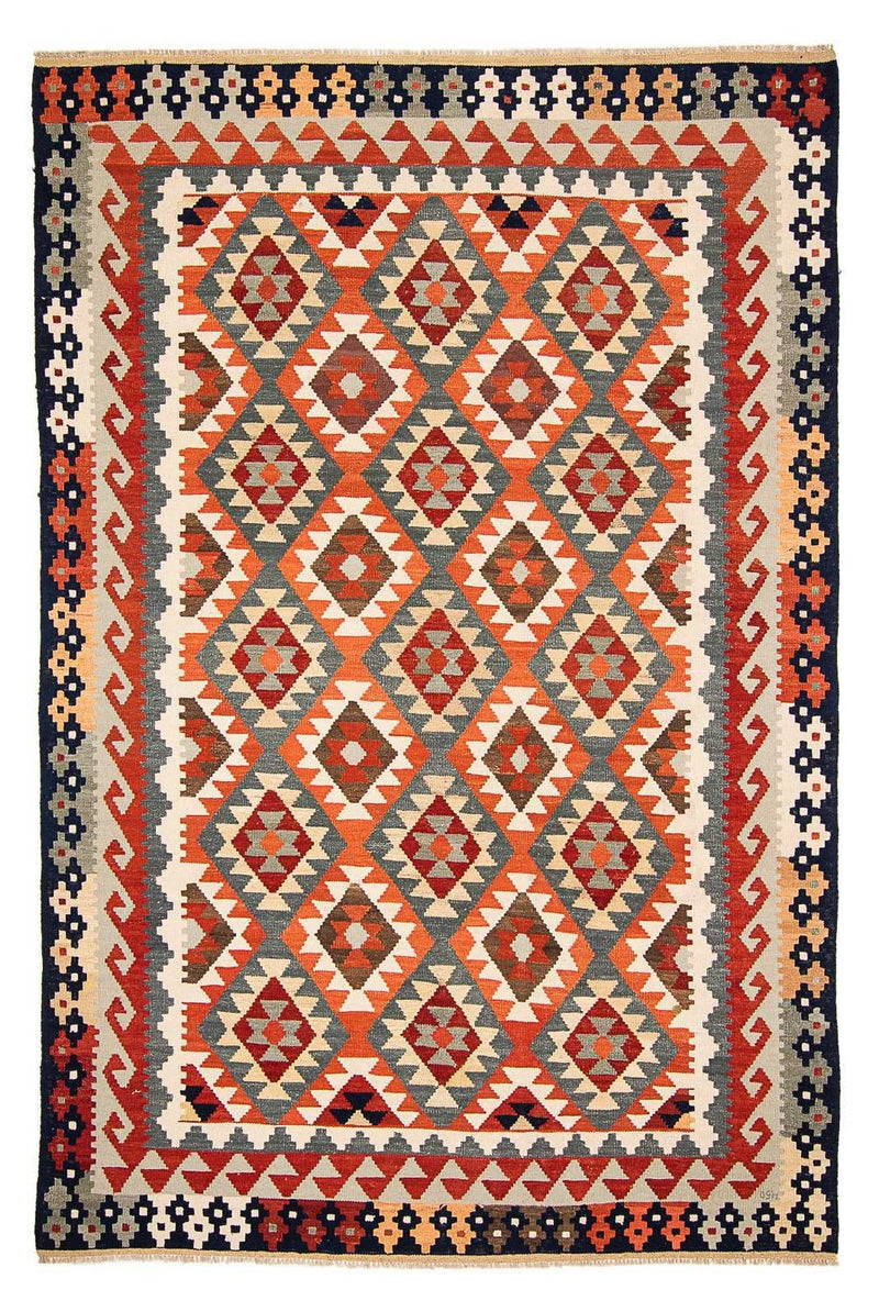 Kelim Rug - Splash - 301 x 207 cm - multicolored