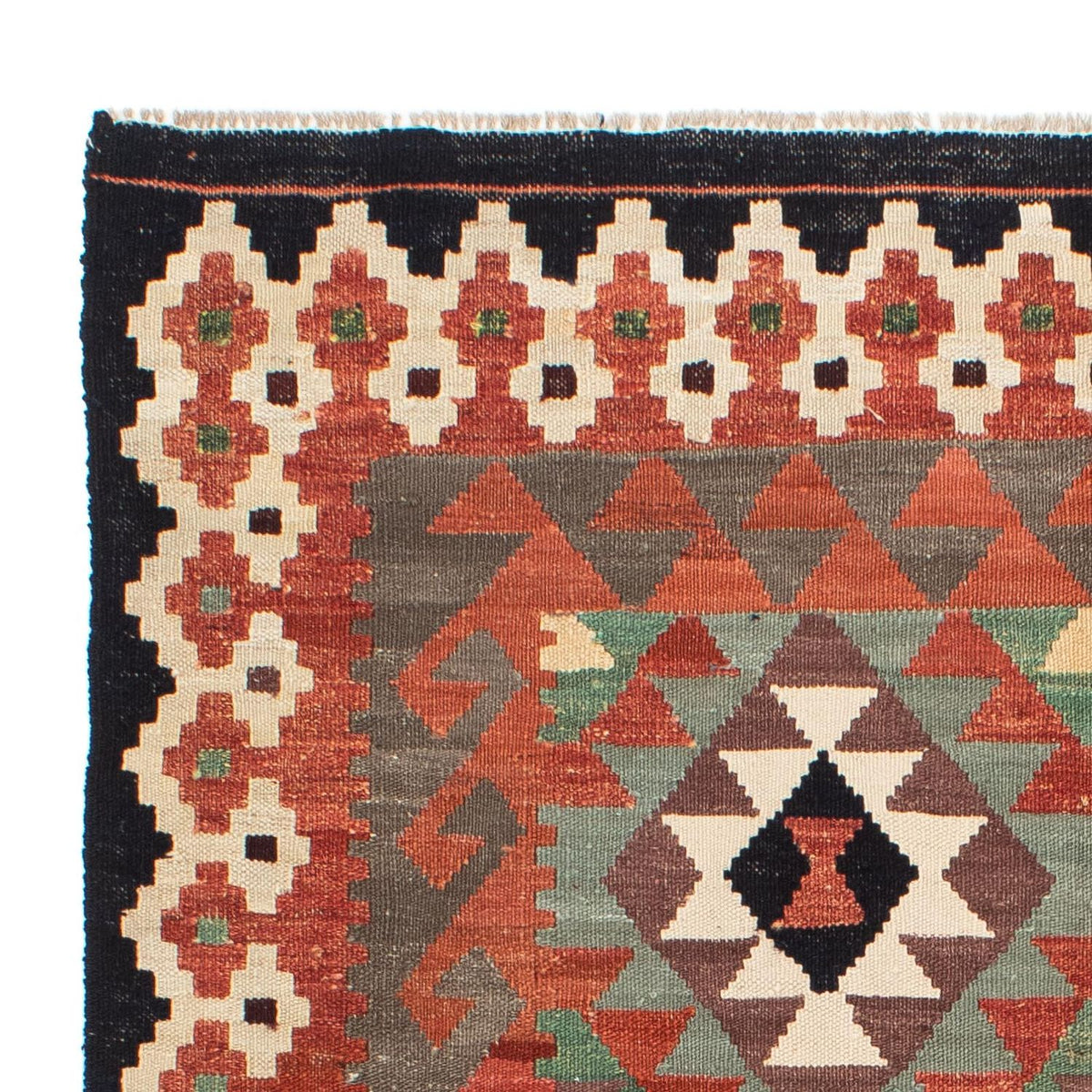 Kelim Rug - Splash - 196 x 149 cm - multicolored