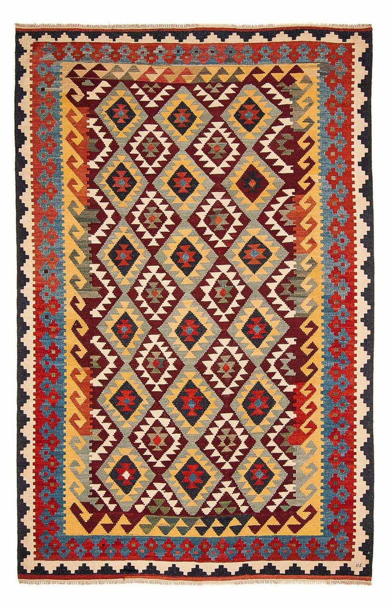 Kelim Rug - Splash - 302 x 205 cm - multicolored