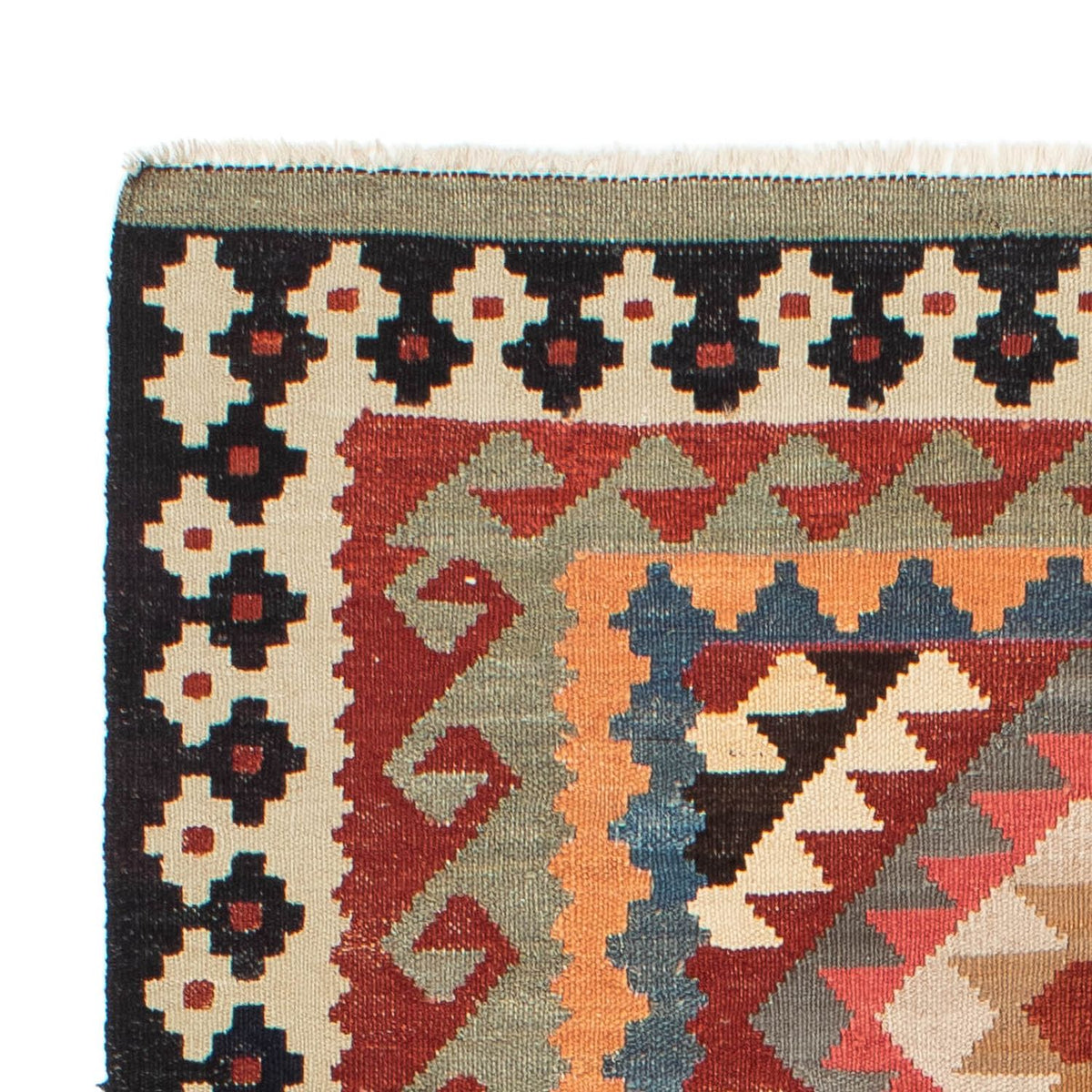 Kelim Rug - Splash - 206 x 123 cm - multicolored