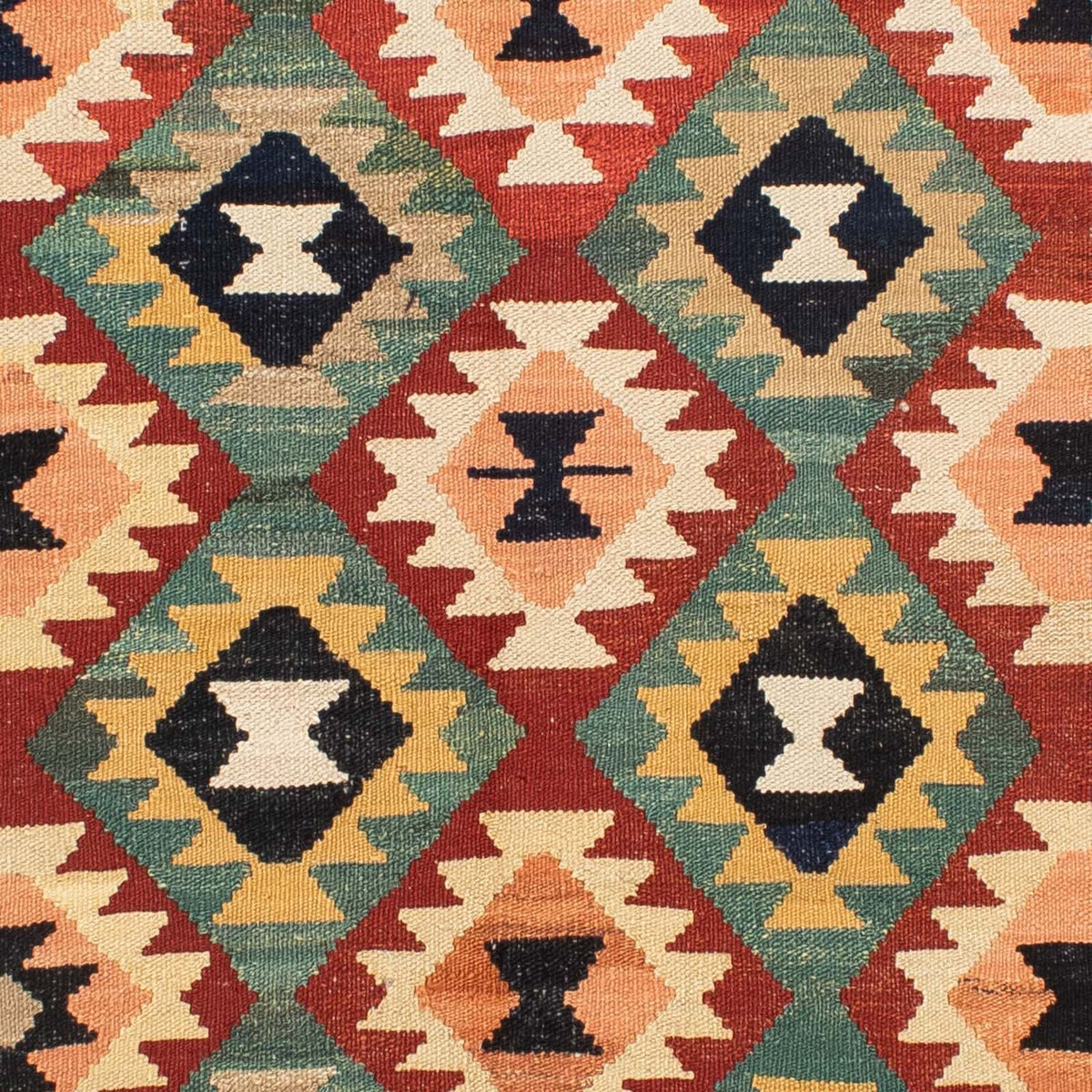 Kelim Rug - Splash - 189 x 152 cm - multicolored