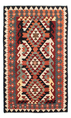 Kelim Rug - Splash - 207 x 132 cm - multicolored