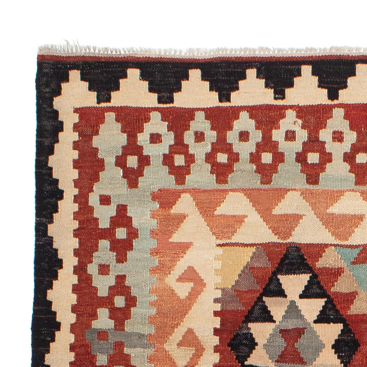 Kelim Rug - Splash - 202 x 151 cm - multicolored