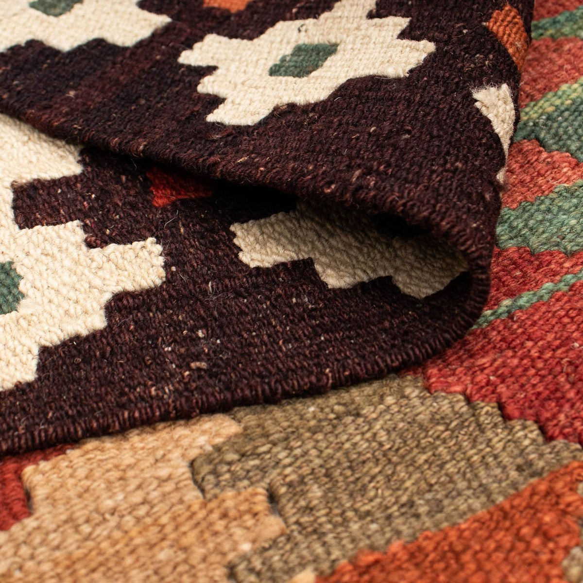 Kelim Rug - Splash - 211 x 154 cm - multicolored