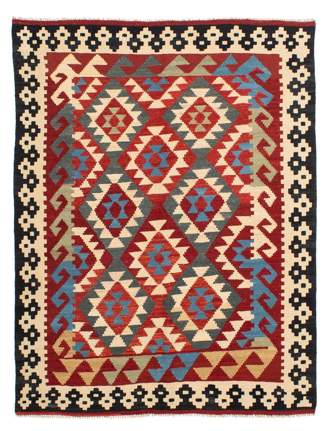 Kelim Rug - Splash - 199 x 163 cm - multicolored