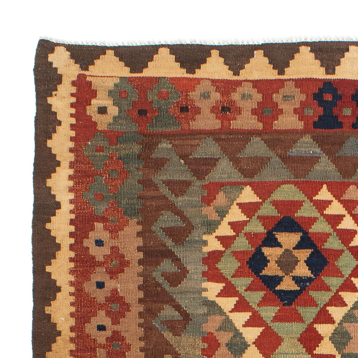 Kelim Rug - Splash - 193 x 158 cm - multicolored