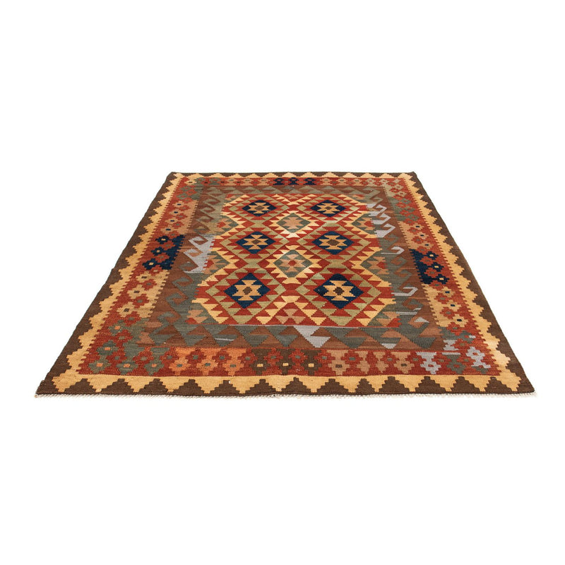 Kelim Rug - Splash - 193 x 158 cm - multicolored