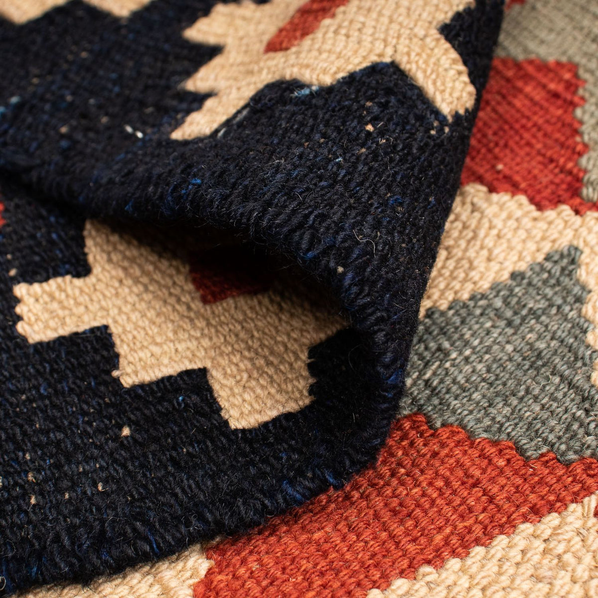 Kelim Rug - Splash - 207 x 146 cm - multicolored