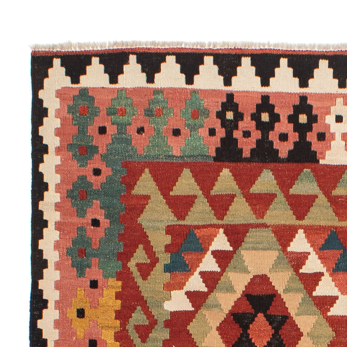 Kelim Rug - Splash - 201 x 150 cm - multicolored