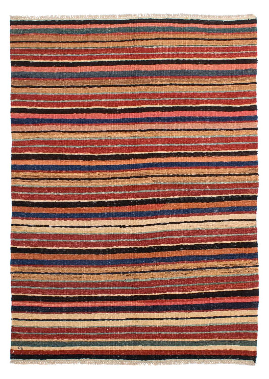 Kelim Rug - Splash - 204 x 145 cm - multicolored
