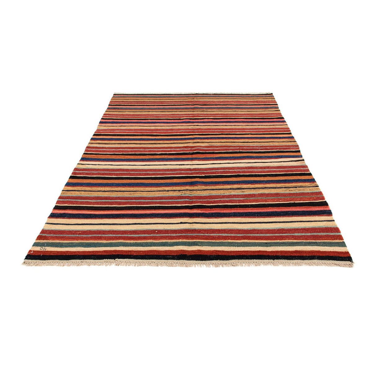 Kelim Rug - Splash - 204 x 145 cm - multicolored