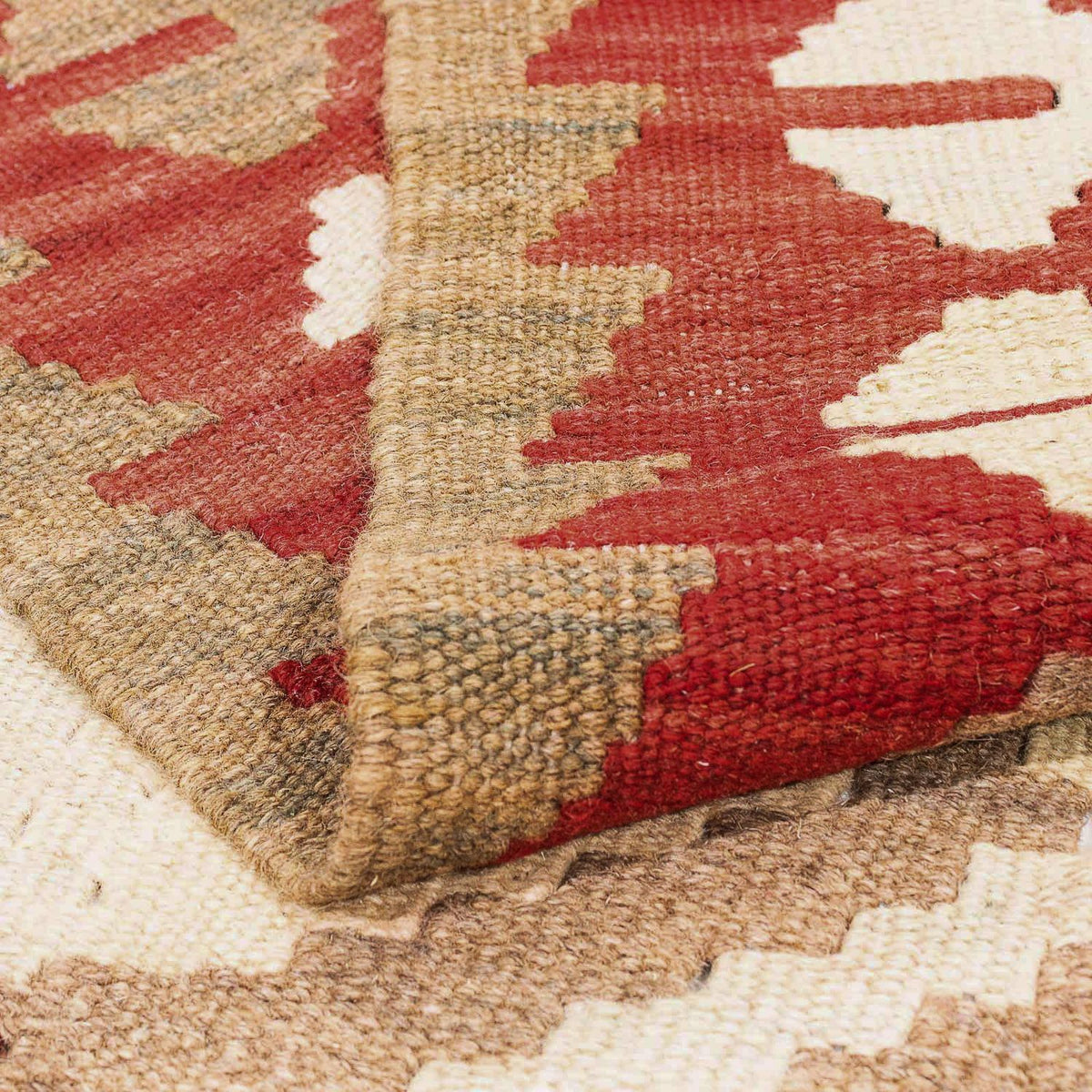 Kelim Rug - Splash - 290 x 193 cm - beige