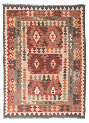 Kelim Rug - Oriental - 194 x 147 cm - light red