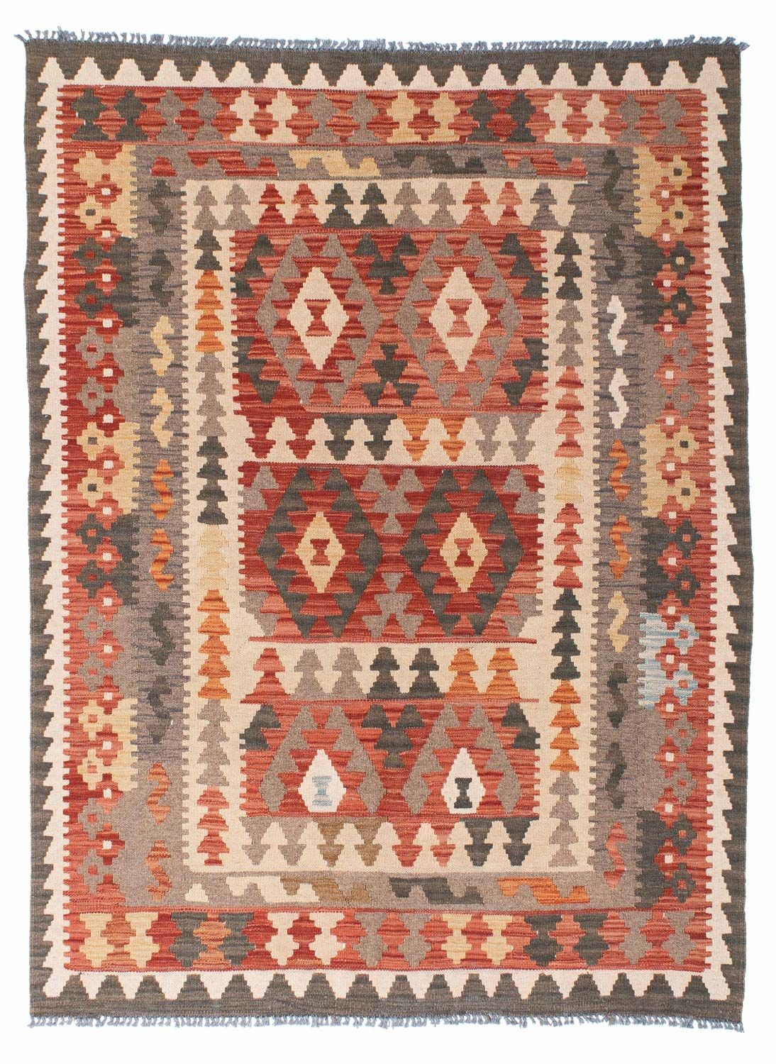 Kelim Rug - Oriental - 194 x 147 cm - light red
