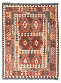 Kelim Rug - Oriental - 194 x 147 cm - light red