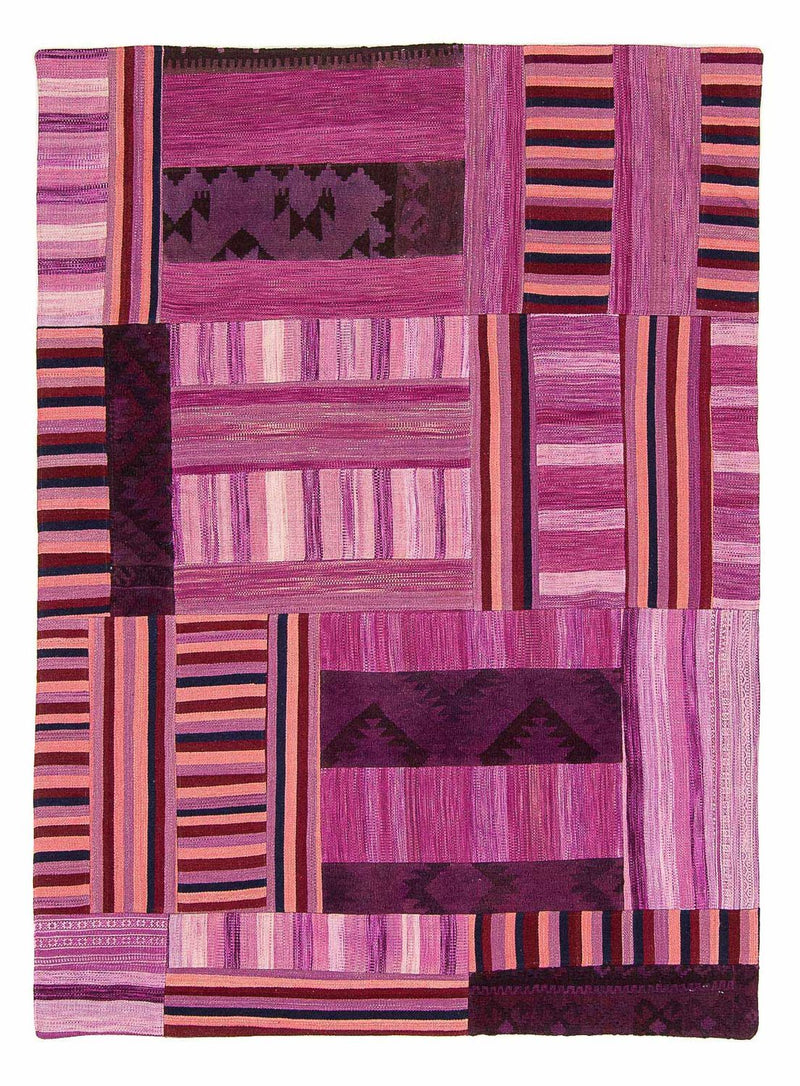 Patchwork Rug - 298 x 155 cm - purple