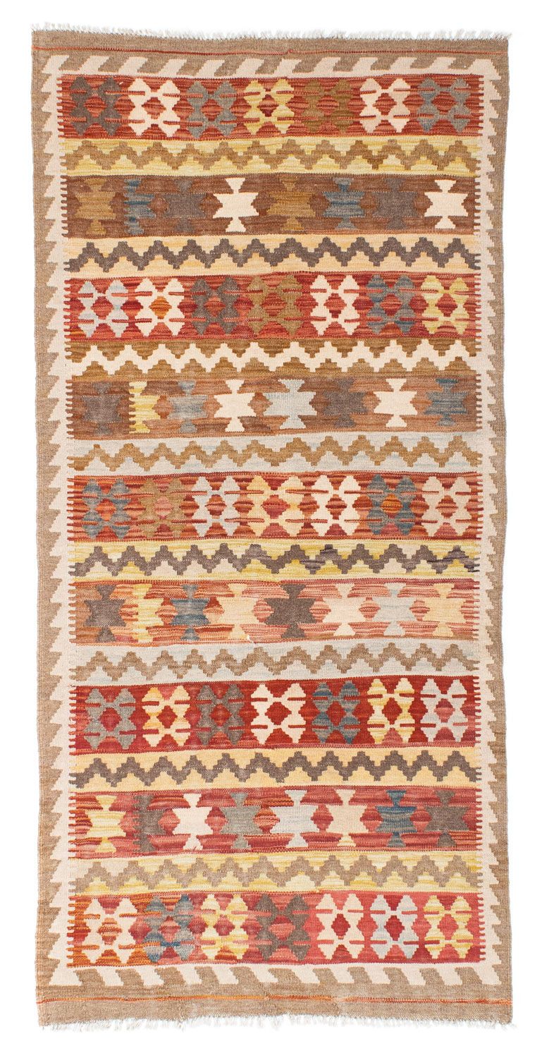 Runner Kelim Rug - Oriental - 200 x 92 cm - light brown