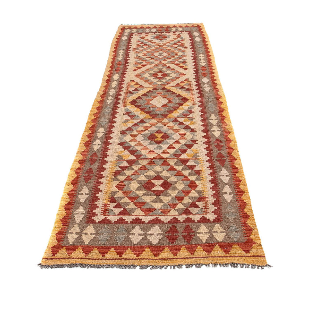 Runner Kelim Rug - Splash - 312 x 80 cm - multicolored