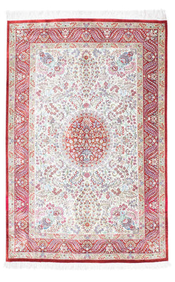Perser Rug - Ghom - 159 x 102 cm - red