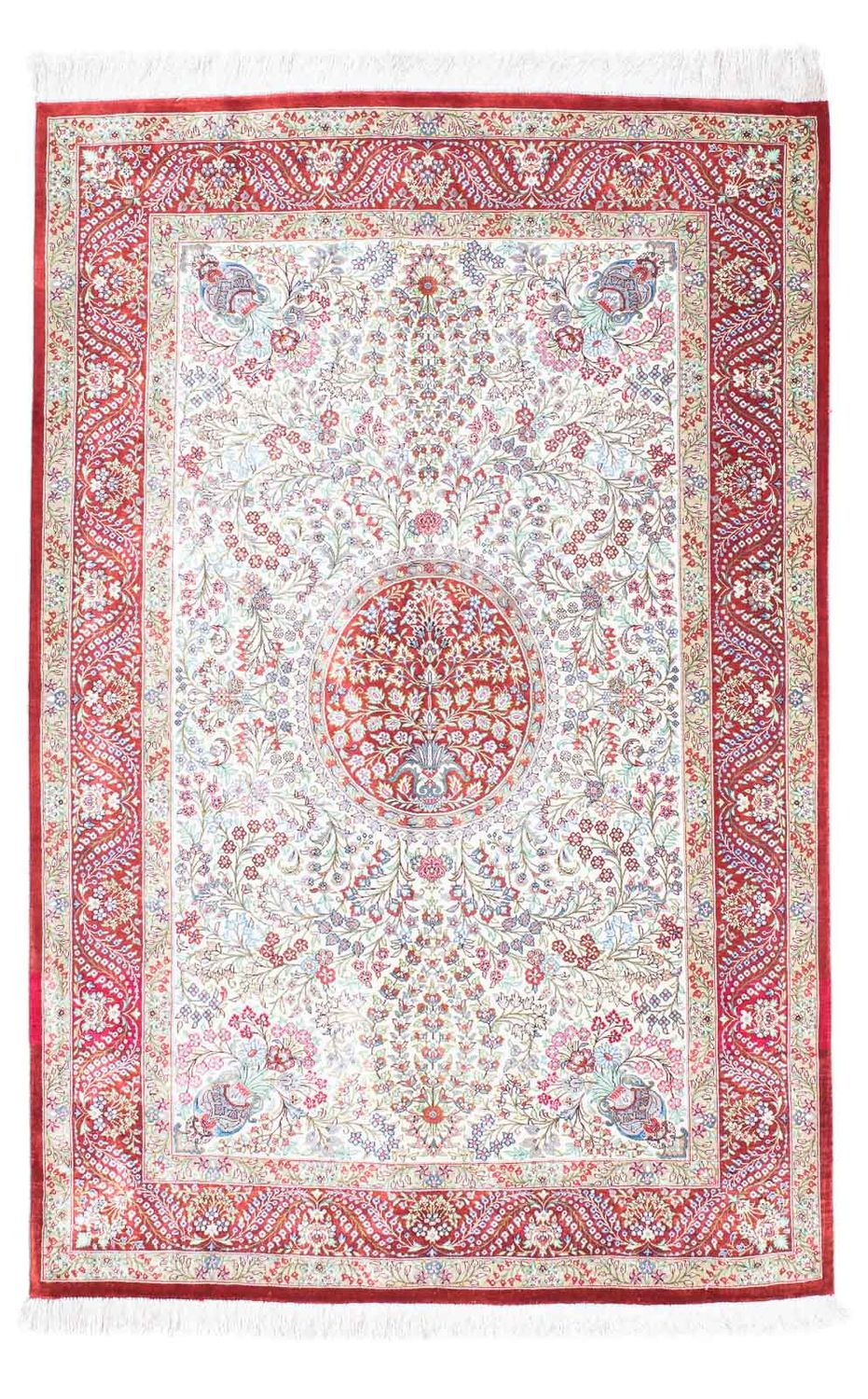 Perser Rug - Ghom - 159 x 102 cm - red