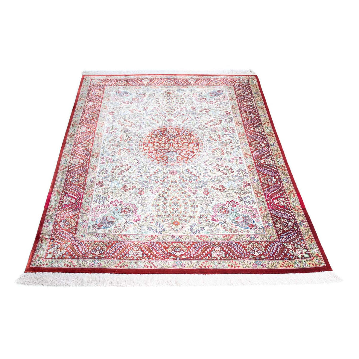 Perser Rug - Ghom - 159 x 102 cm - red