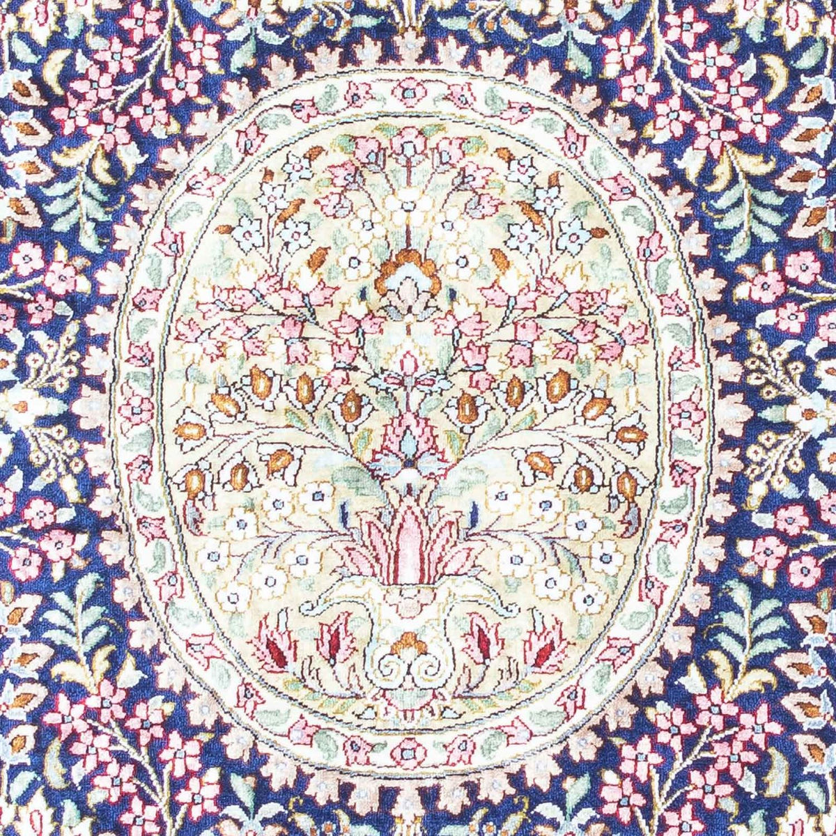 Perser Rug - Ghom - 119 x 82 cm - dark blue