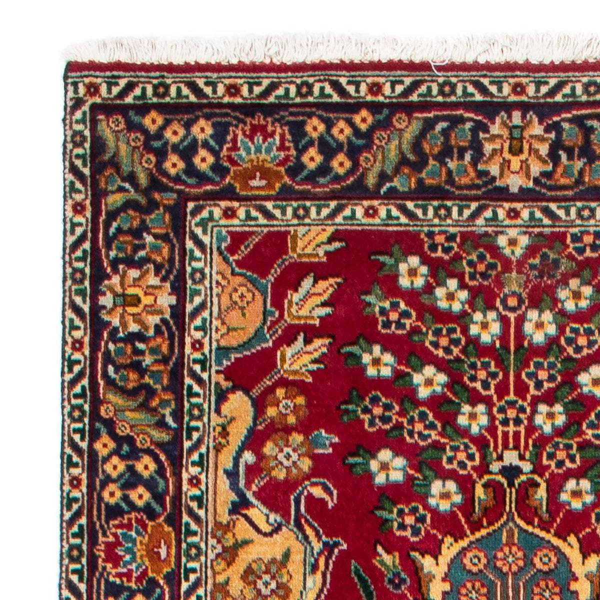 Runner Perser Rug - Tabriz - 400 x 105 cm - red
