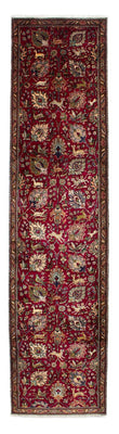 Runner Perser Rug - Tabriz - 385 x 90 cm - dark red