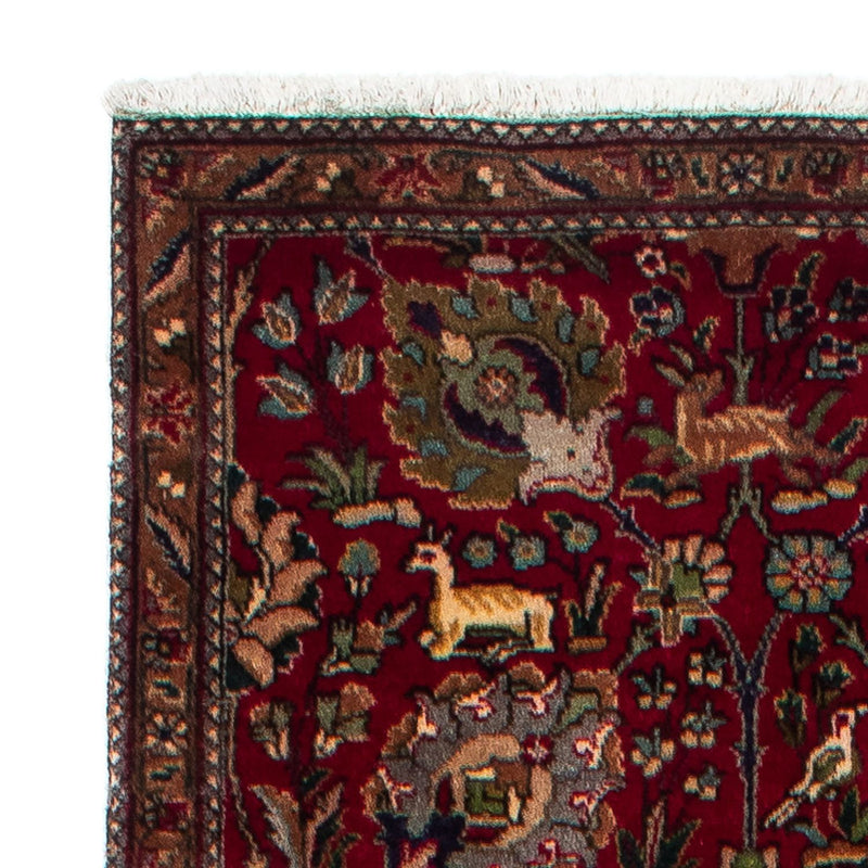 Runner Perser Rug - Tabriz - 385 x 90 cm - dark red