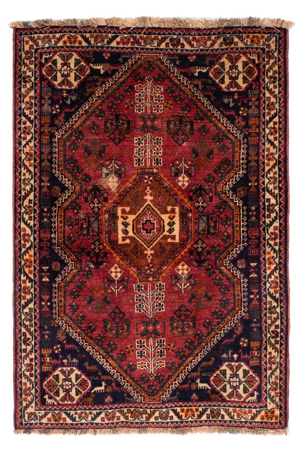 Perser Rug - Nomadic - 155 x 103 cm - dark red