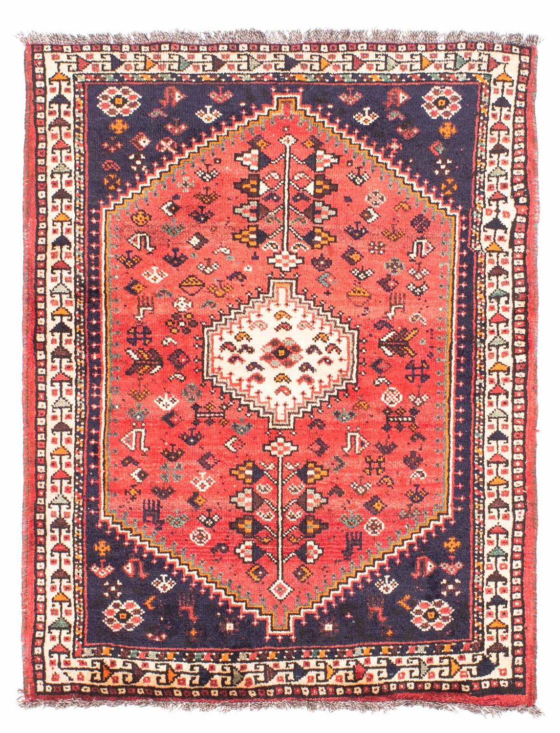 Perser Rug - Nomadic - 144 x 115 cm - light red