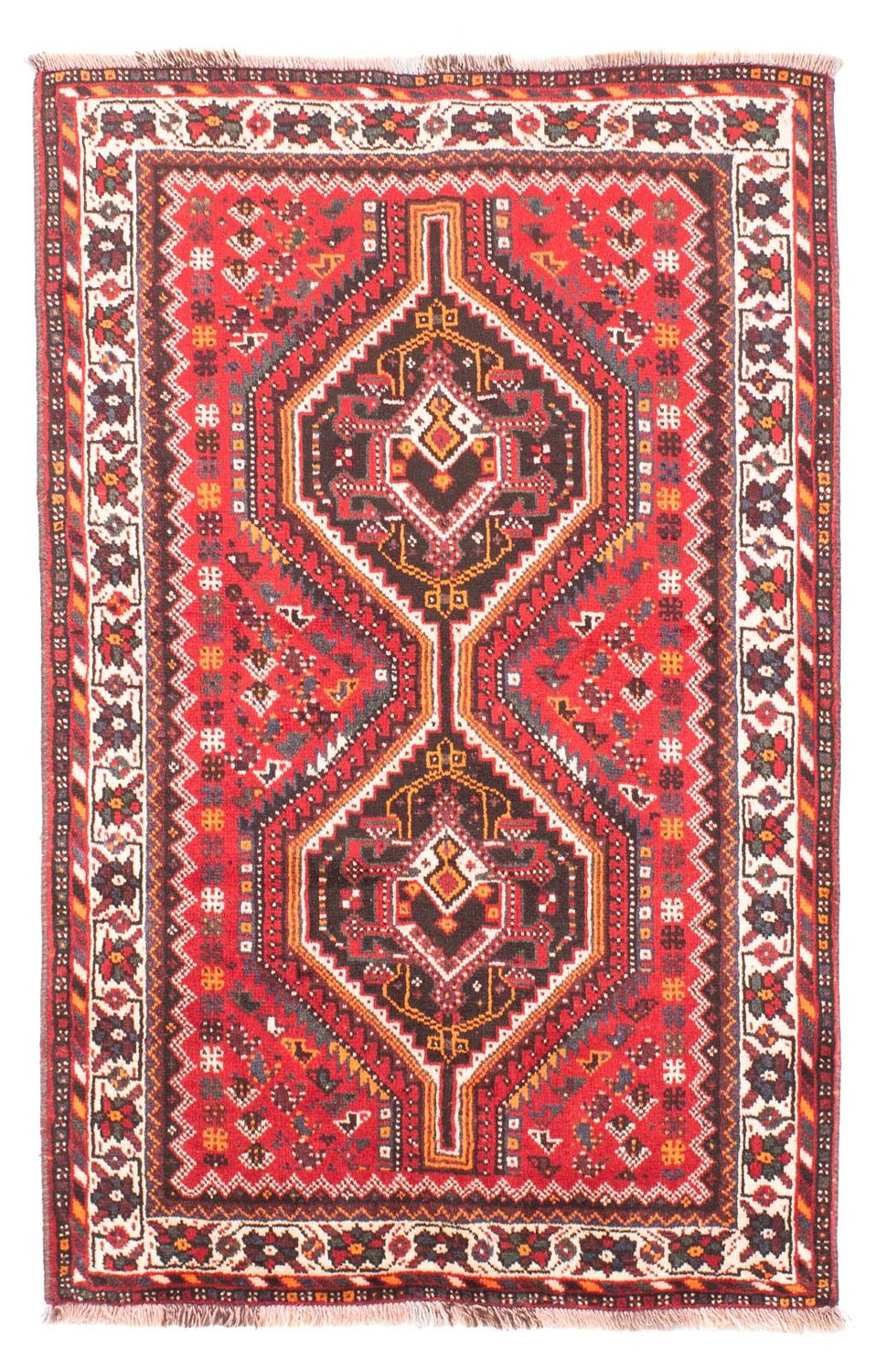 Perser Rug - Nomadic - 158 x 110 cm - dark red