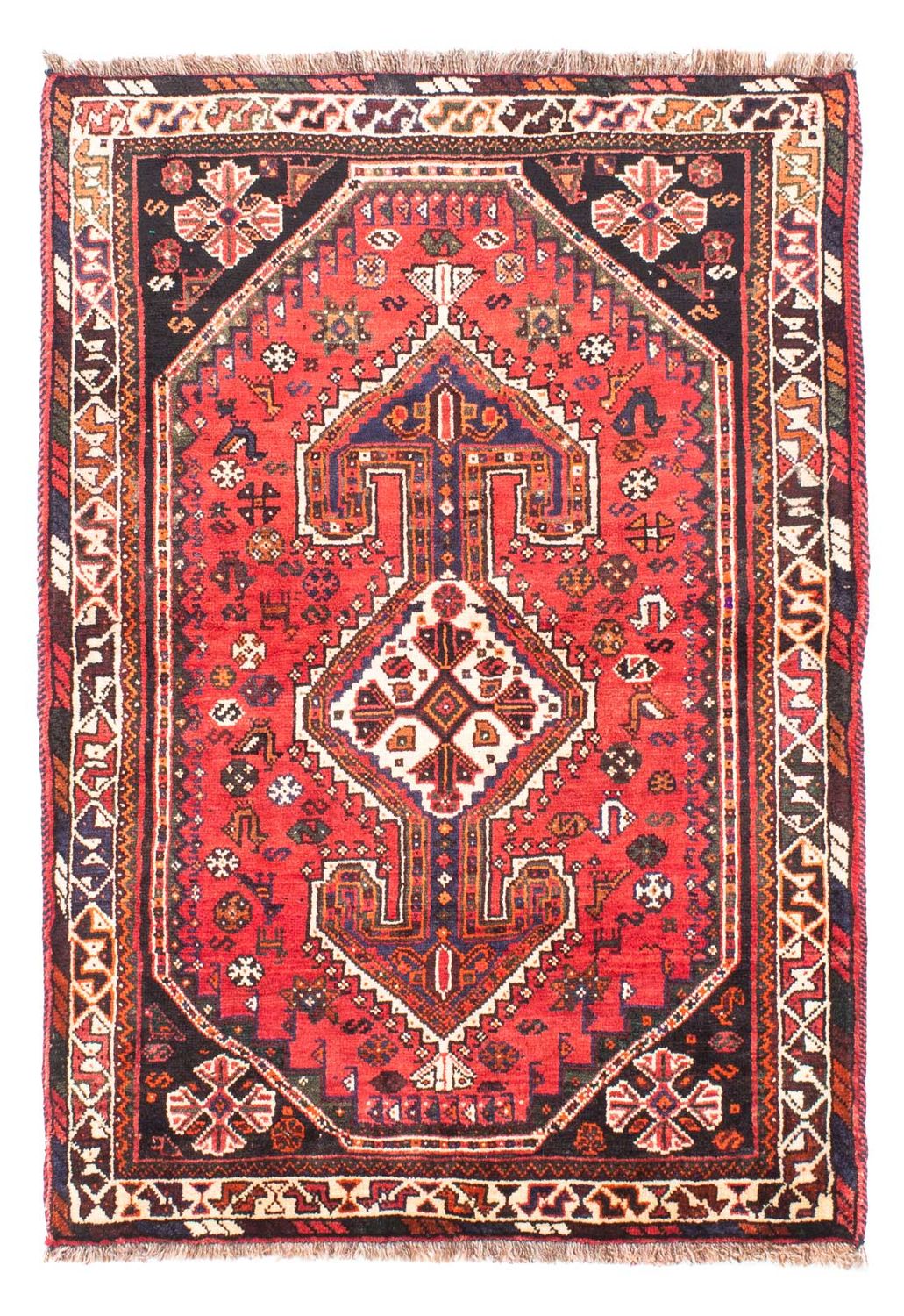 Perser Rug - Nomadic - 160 x 110 cm - dark red