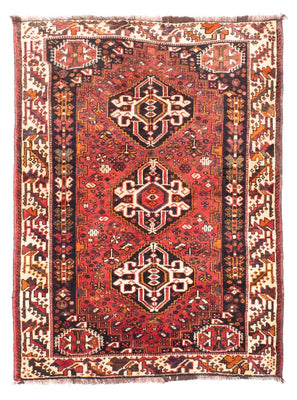 Perser Rug - Nomadic - 152 x 114 cm - dark red