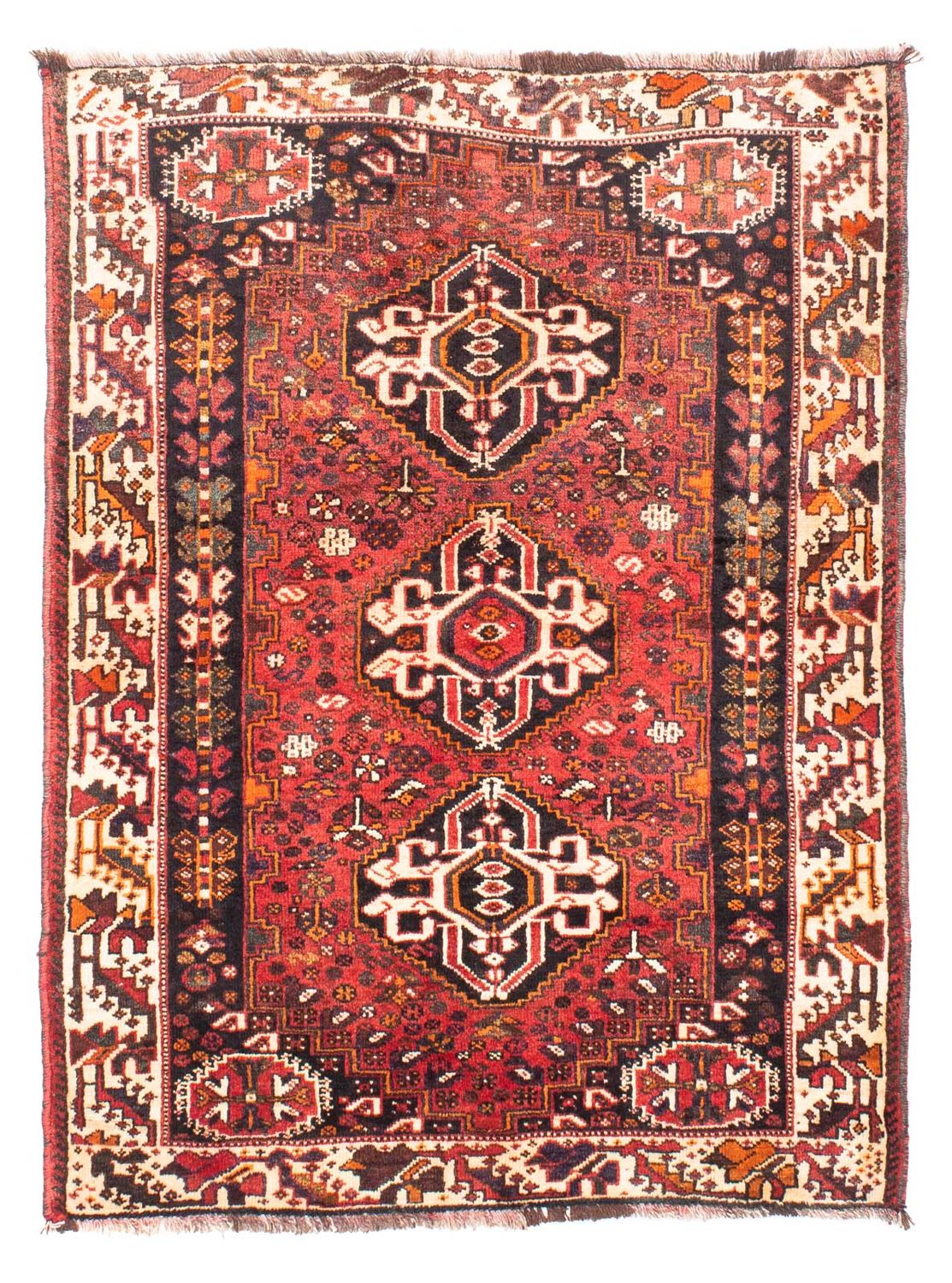Perser Rug - Nomadic - 152 x 114 cm - dark red