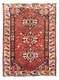 Perser Rug - Nomadic - 152 x 114 cm - dark red
